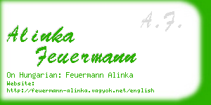 alinka feuermann business card